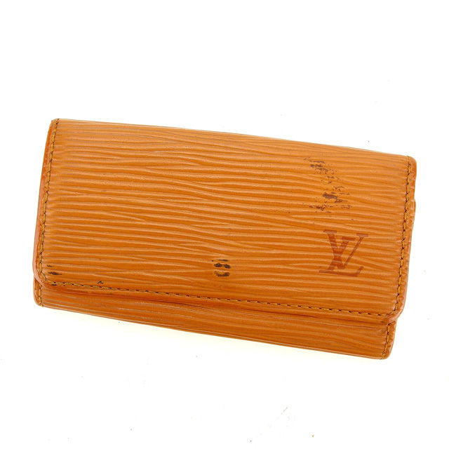 LOUIS VUITTON Key case Key holder M63828 light brown Multicles4