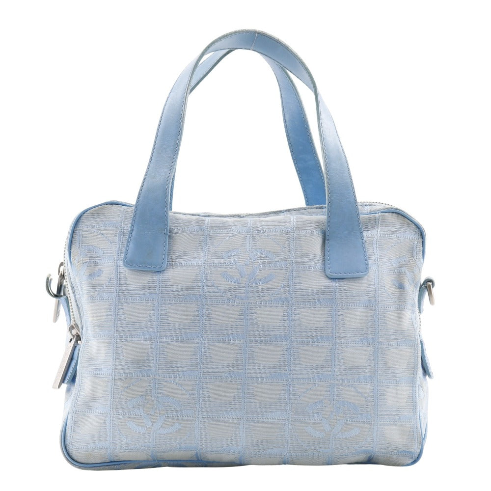 CHANEL Handbag A15973 Nylon canvas light blue New travel line Women