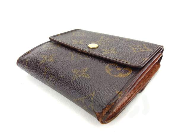 LOUIS VUITTON Bifold Wallet M61652 Brown Porte Monnaie Billets Cartes Credit