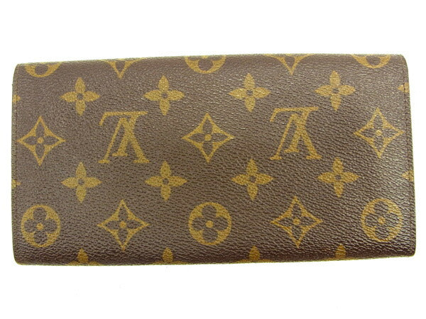 LOUIS VUITTON Long Wallet Purse M61724 Brown Pochette Porto MonÃ©credi