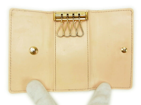 LOUIS VUITTON Key case Key holder M91544 beige /Multicles4