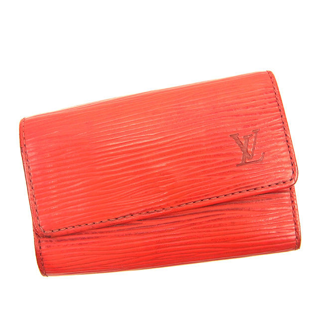 LOUIS VUITTON Key case Key holder M63817 Castilian red /Multicles6