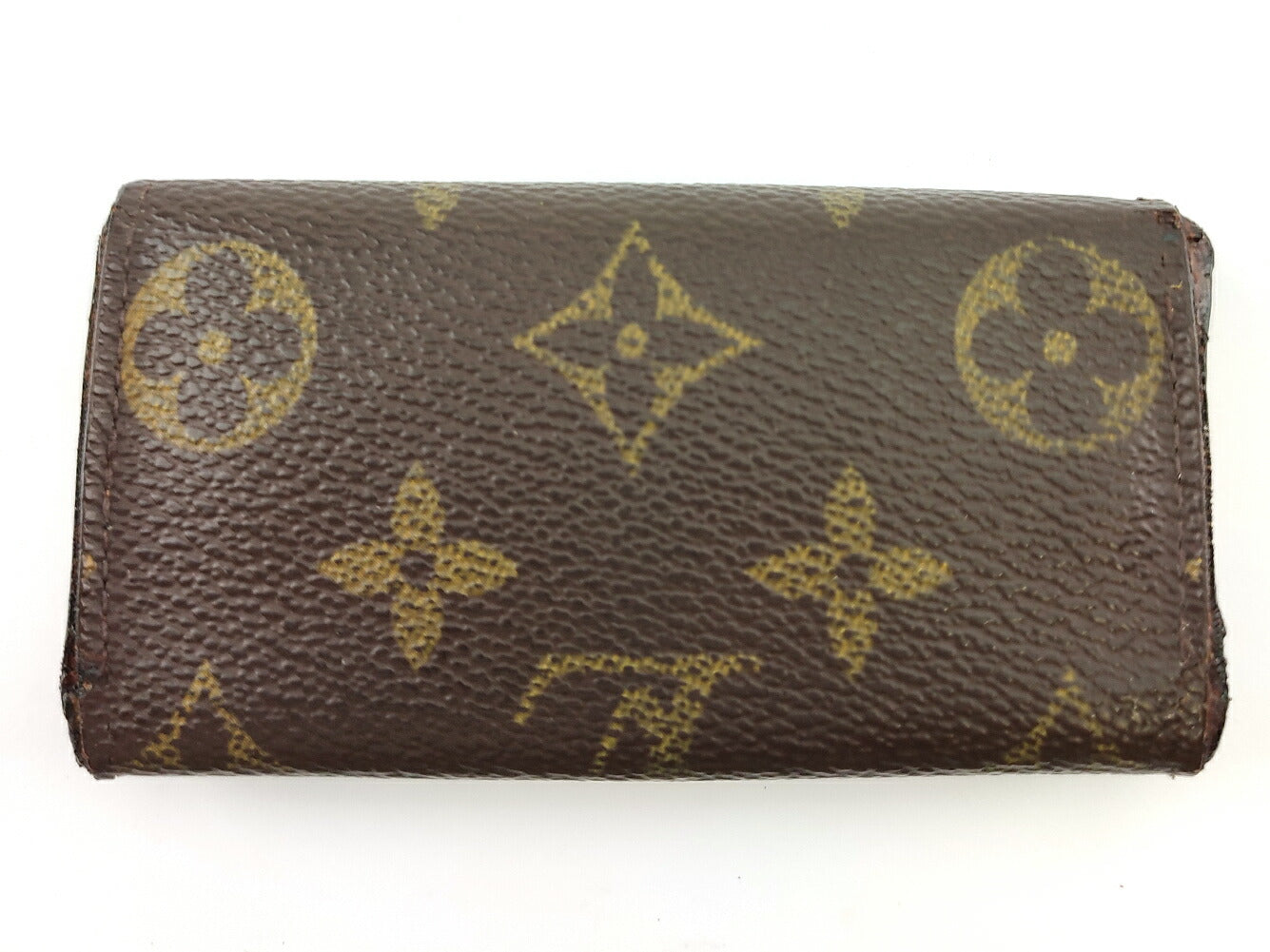 LOUIS VUITTON Key case Key holder  M62631 Brown beige gold Multicles4