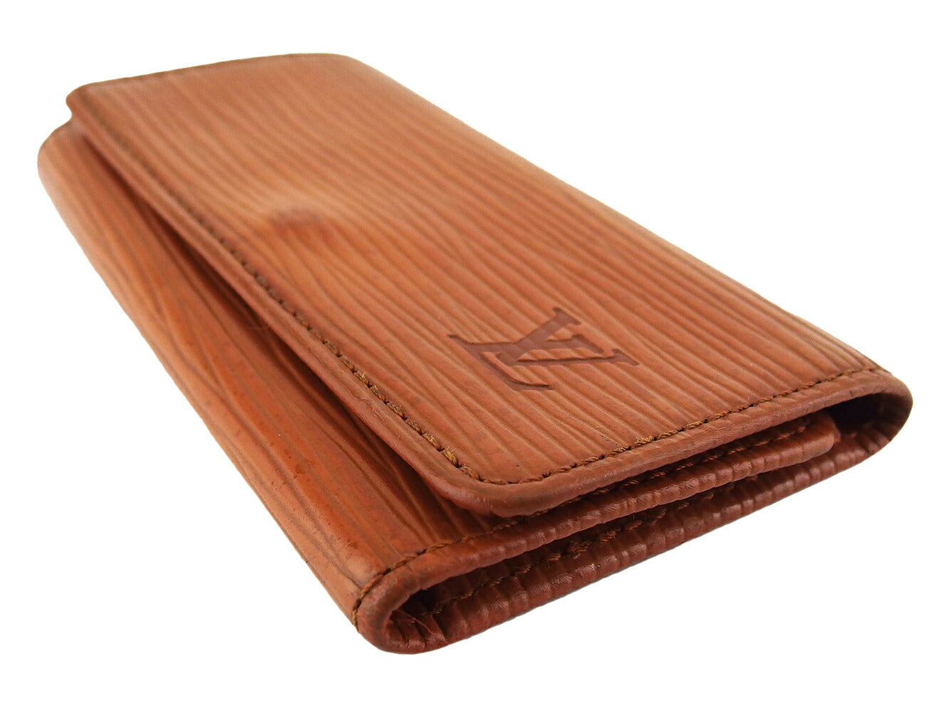 LOUIS VUITTON Key case Key holder  M63828 Light brown gold Multicles4