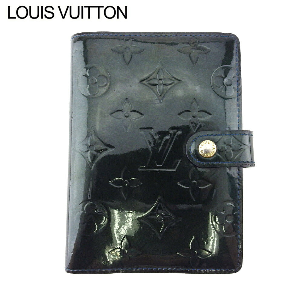 LOUIS VUITTON Notebook cover R21061 Patent leather Dark green Agenda PM