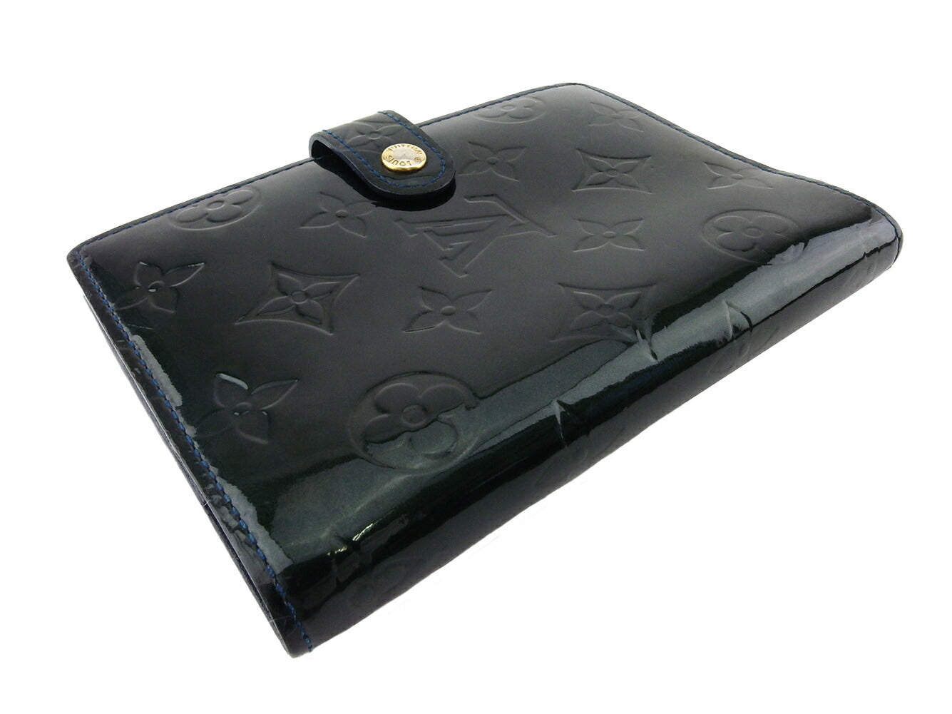 LOUIS VUITTON Notebook cover R21061 Patent leather Dark green Agenda PM