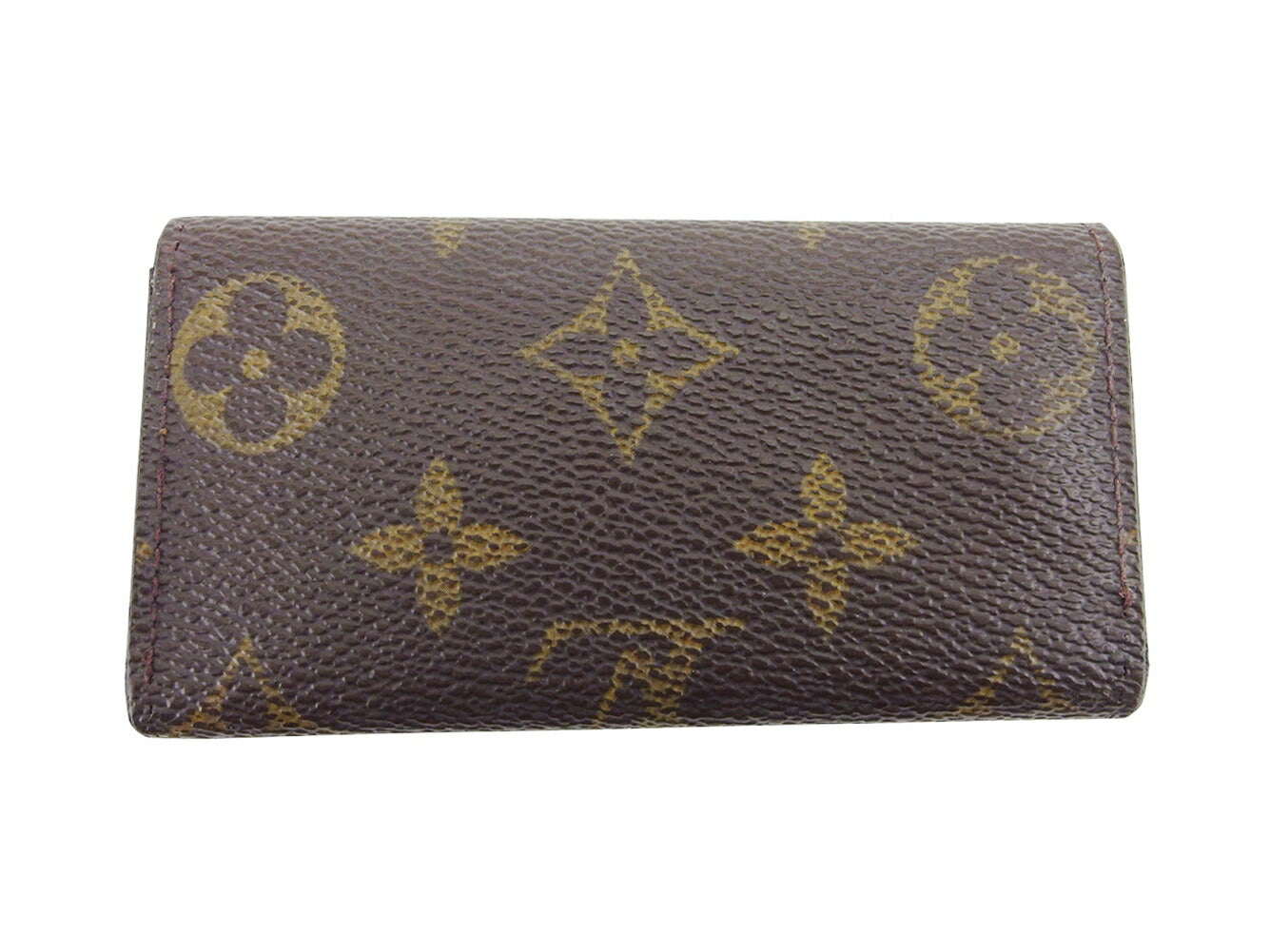 LOUIS VUITTON Key case Key holder  M62631 Brown beige gold Multicles4