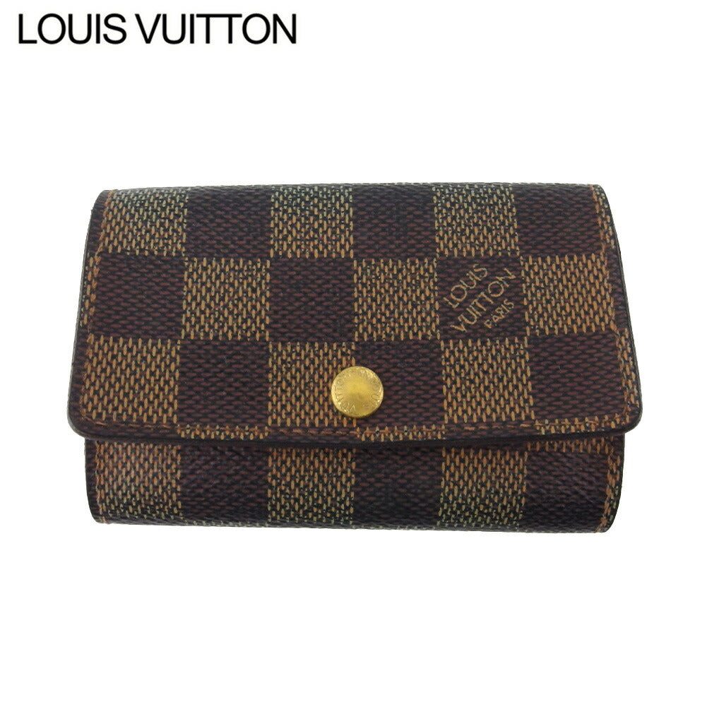 LOUIS VUITTON Key case Key holder  N62630 Brown beige gold Multicles6