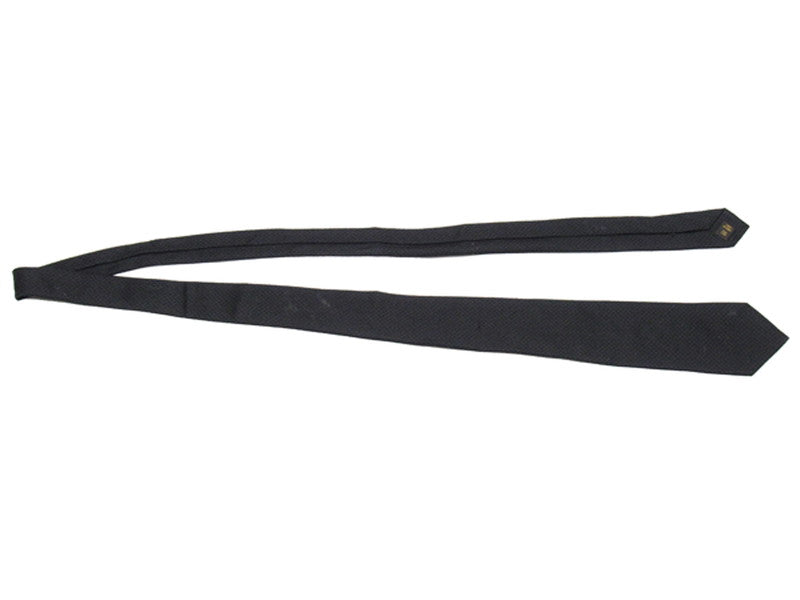 LOUIS VUITTON tie black Embroidered LV mark
