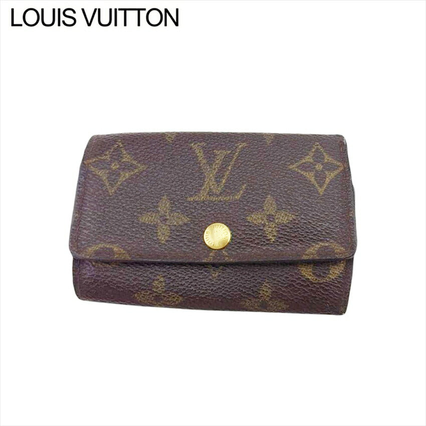 LOUIS VUITTON Key case Key holder  M62630 Brown beige gold Multicles6