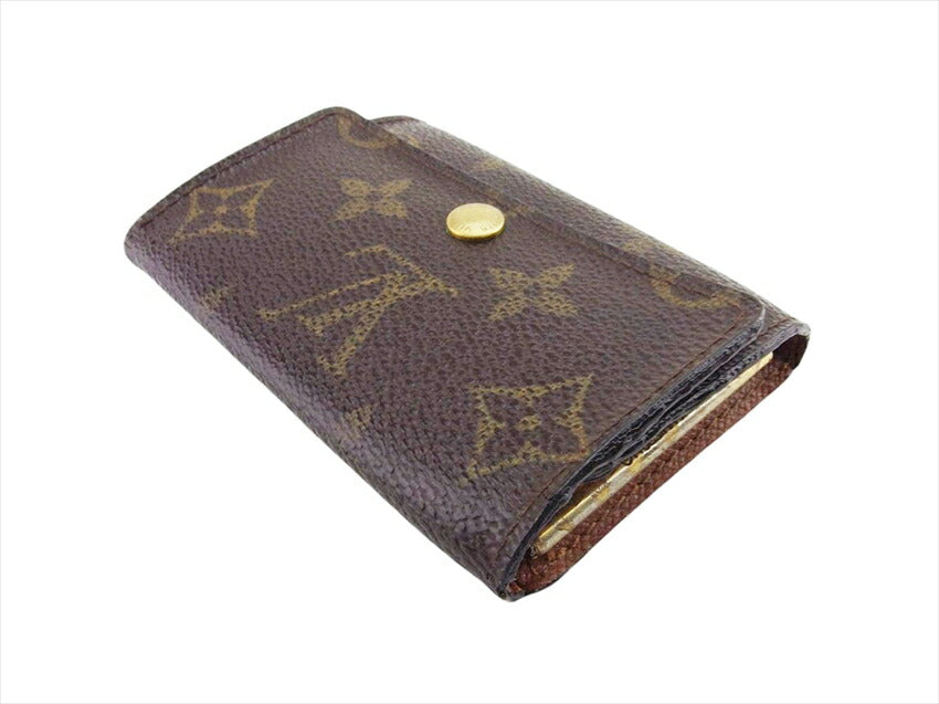 LOUIS VUITTON Key case Key holder  M62630 Brown beige gold Multicles6
