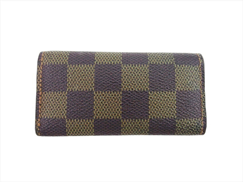 LOUIS VUITTON Key case Key holder  N62631 Brown beige gold Multicles4
