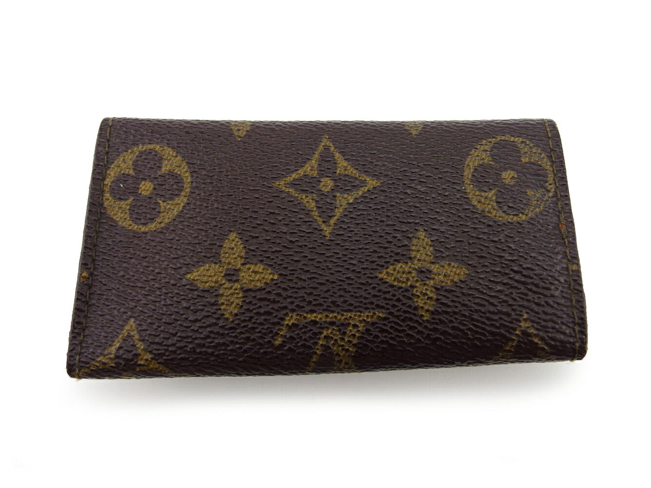 LOUIS VUITTON Key case Key holder  M62631 Brown beige gold Multicles4