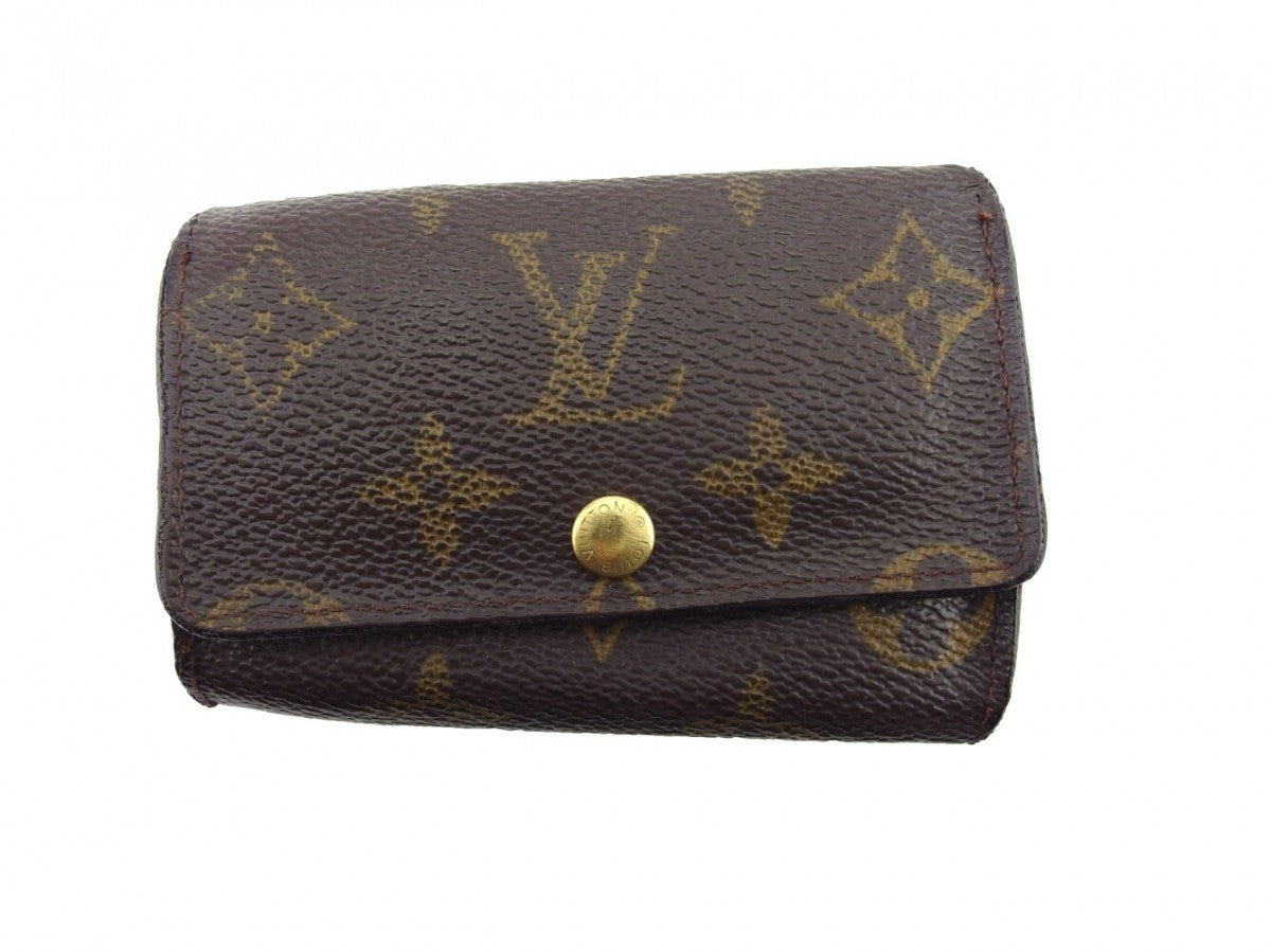 LOUIS VUITTON Key case Key holder  M62630 Brown beige gold Multicles6