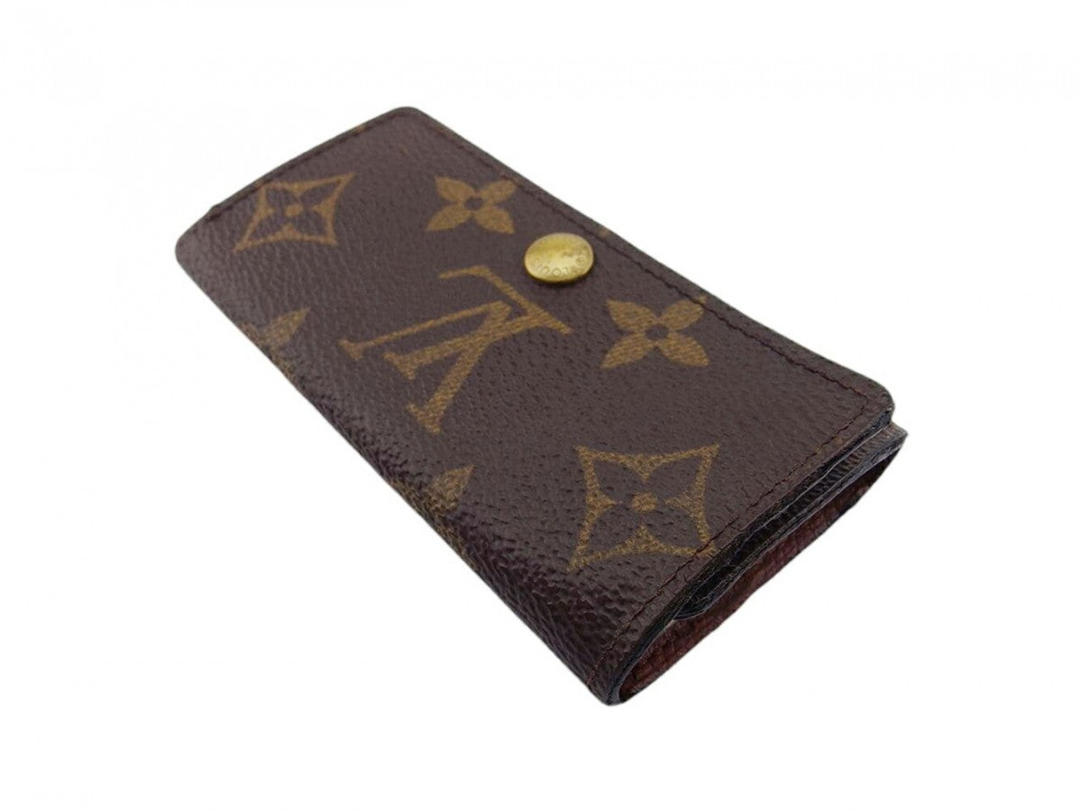 LOUIS VUITTON Key case Key holder  M62631 Brown beige gold Multicles4