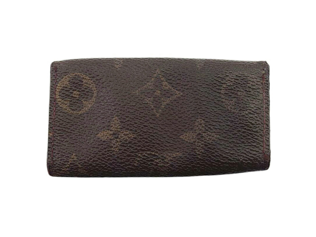 LOUIS VUITTON Key case Key holder  M62631 Brown beige gold Multicles4