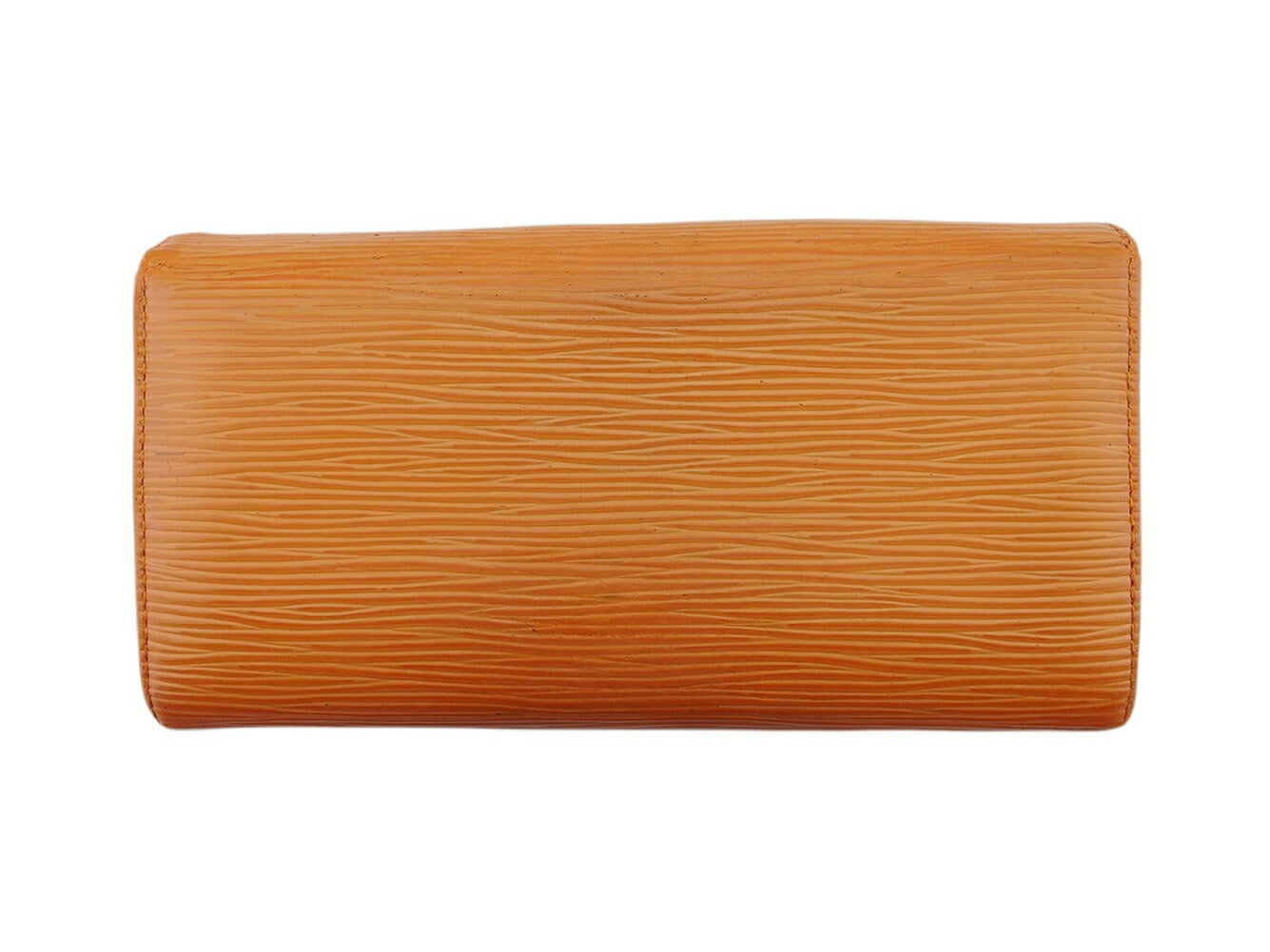 LOUIS VUITTON Long Wallet Purse M6359H Orange gold Pochette Portomonet Cartes Crdit