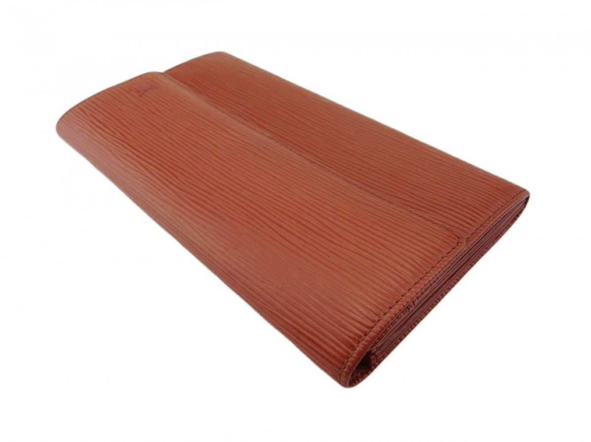 LOUIS VUITTON Long Wallet Purse light brown Pochette Porto MonÃ©credi