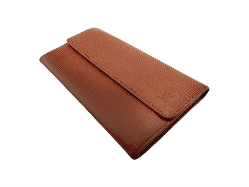 LOUIS VUITTON Long Wallet Purse M61725 Kenya Brown Pochette Porto MonÃ©credi