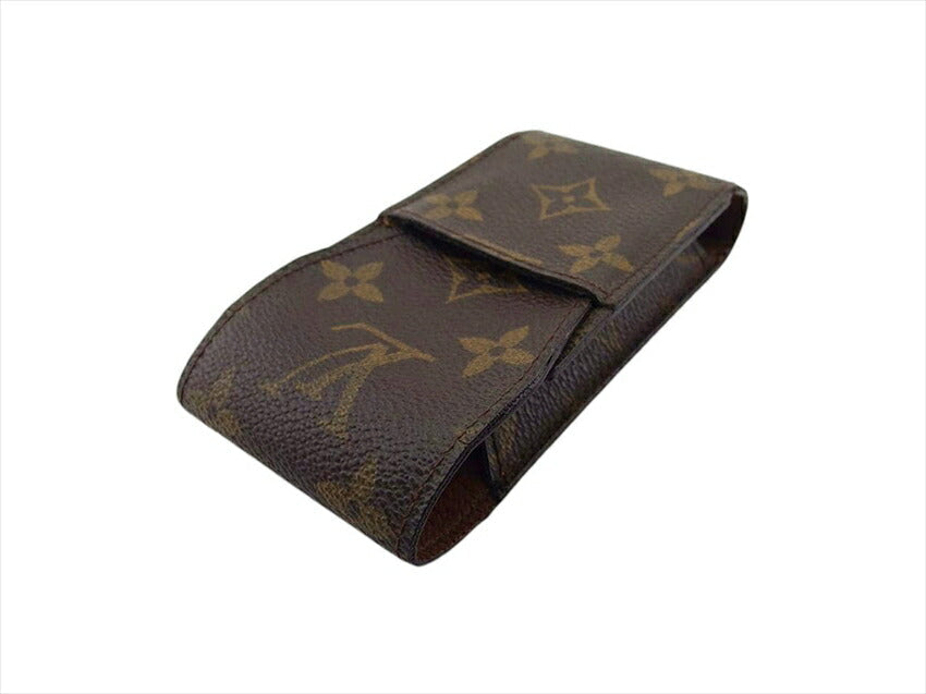 LOUIS VUITTON Cigarette case M63024 Brown Light Brown Etui cigarette