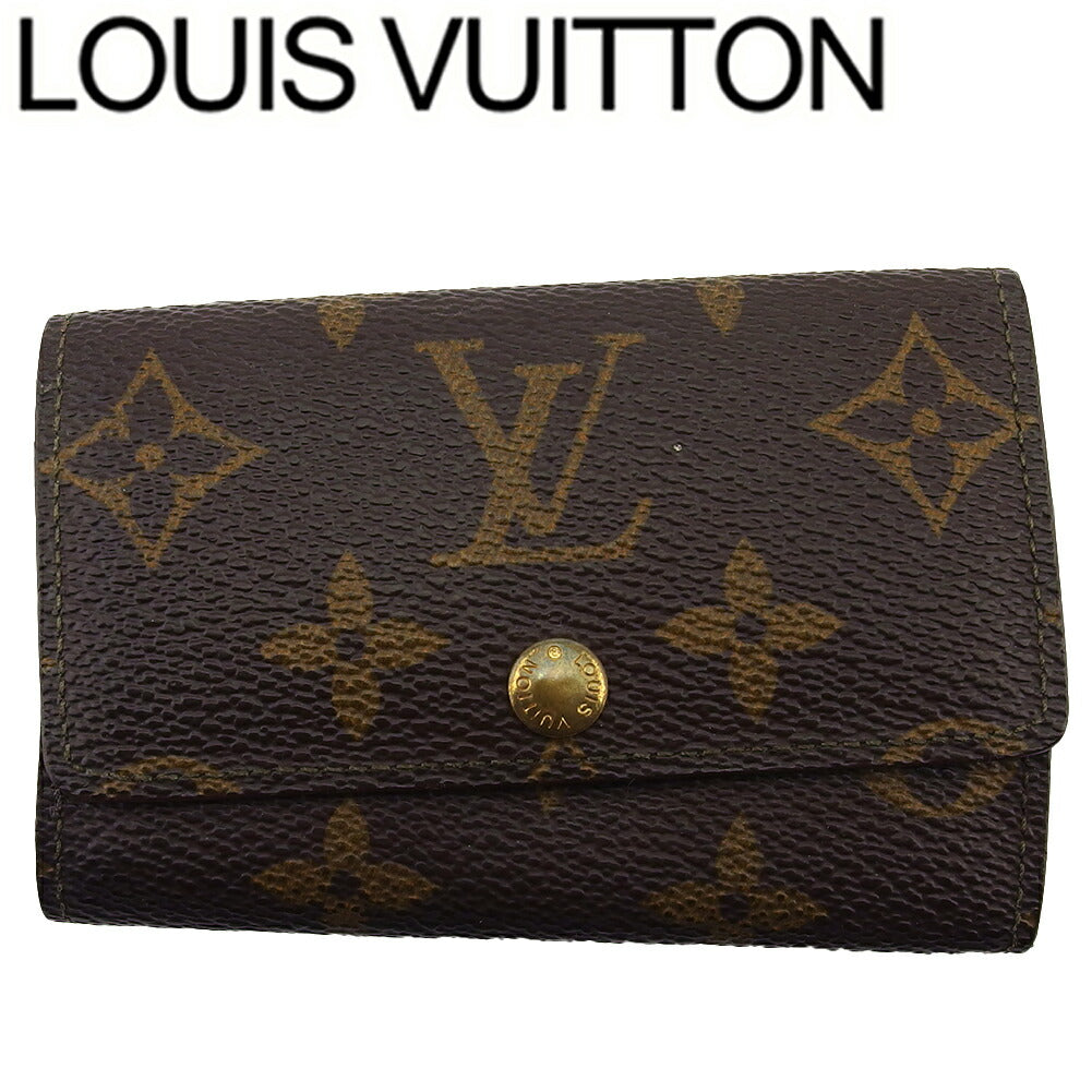 LOUIS VUITTON Key case Key holder  M62630 Brown beige gold Multicles6