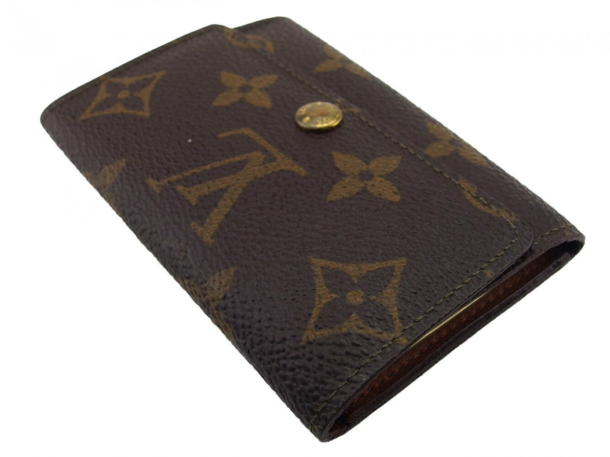 LOUIS VUITTON Key case Key holder  M62630 Brown beige gold Multicles6