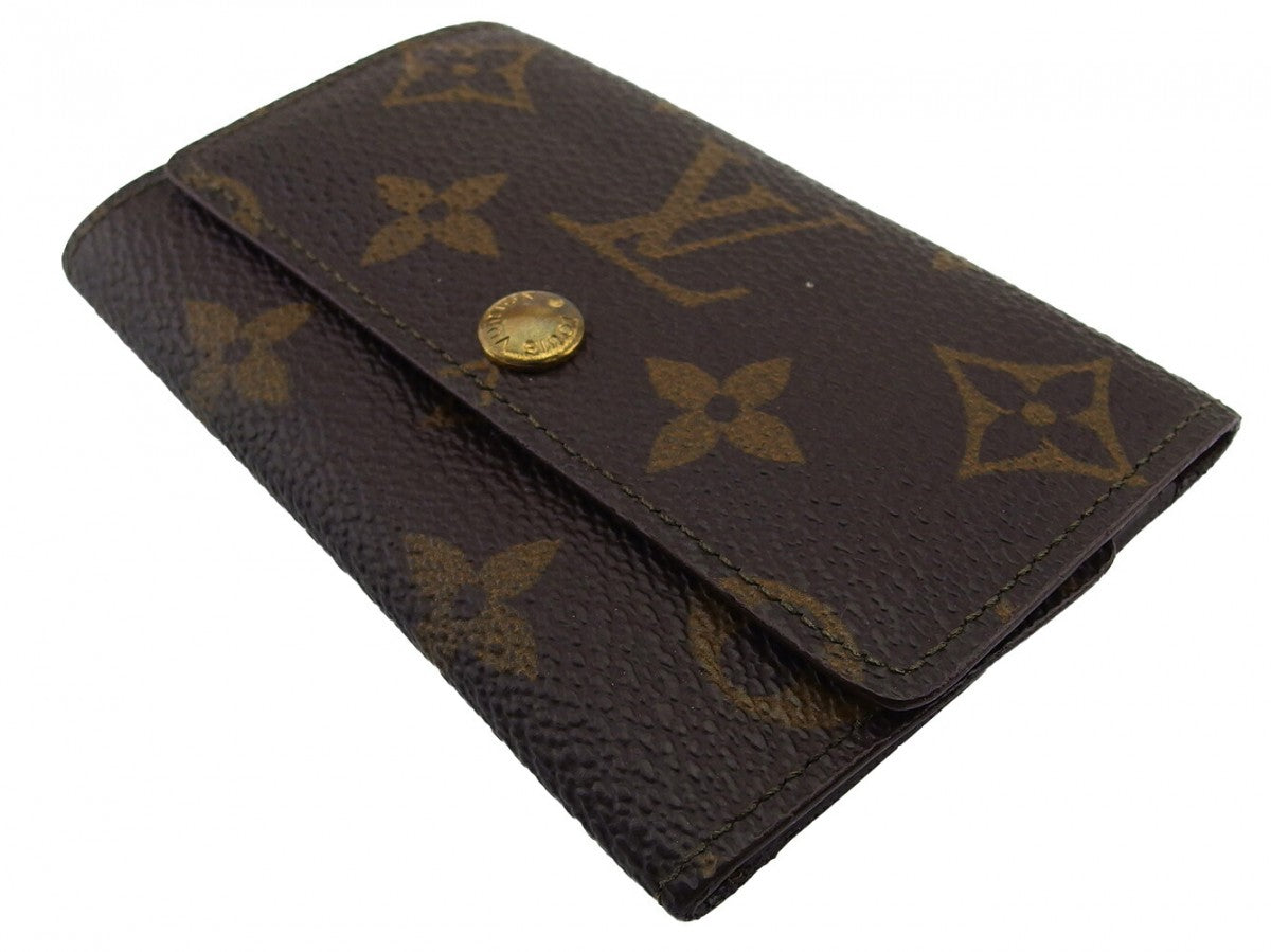 LOUIS VUITTON Key case Key holder  M62630 Brown beige gold Multicles6