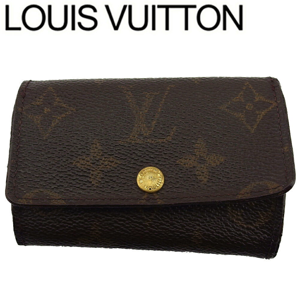 LOUIS VUITTON Key case Key holder  M62630 Brown beige gold Multicles6