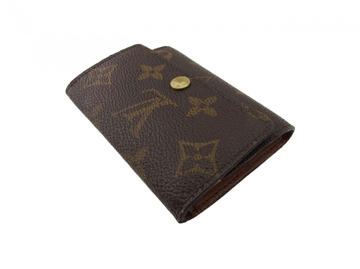 LOUIS VUITTON Key case Key holder  M62630 Brown beige gold Multicles6