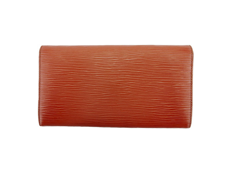 LOUIS VUITTON Long Wallet Purse M63573 Brown gold Pochette Porto MonÃ©credi