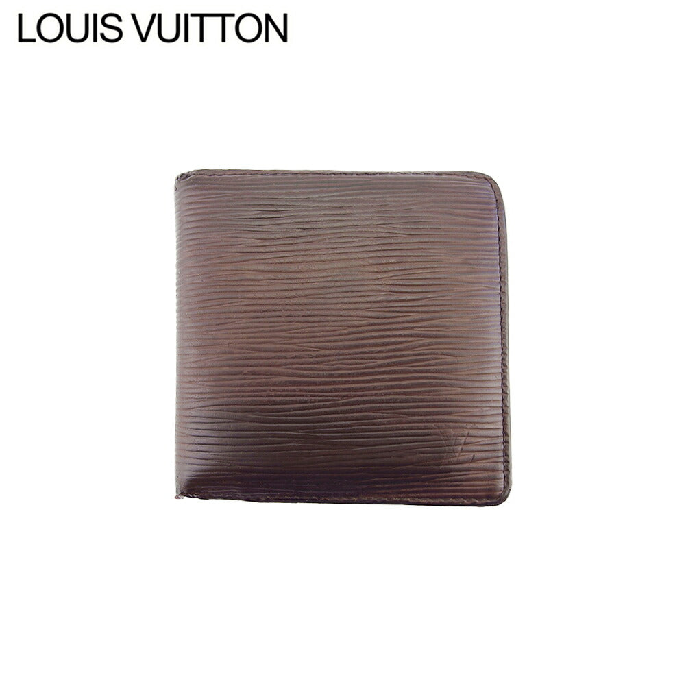 LOUIS VUITTON Bifold Wallet M6354D Brown Porte Billets Cartes Crdit Monet