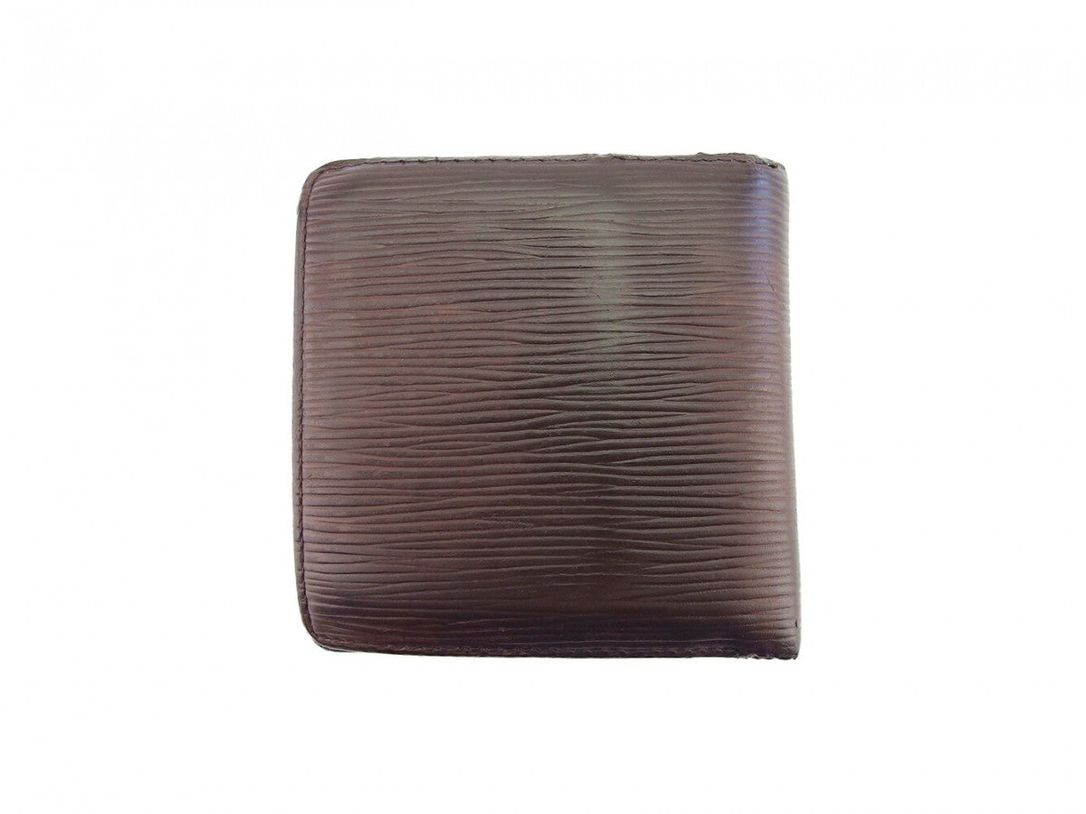 LOUIS VUITTON Bifold Wallet M6354D Brown Porte Billets Cartes Crdit Monet