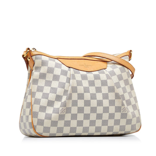 LOUIS VUITTON Damier Azur Sirac PM Crossbody Bag