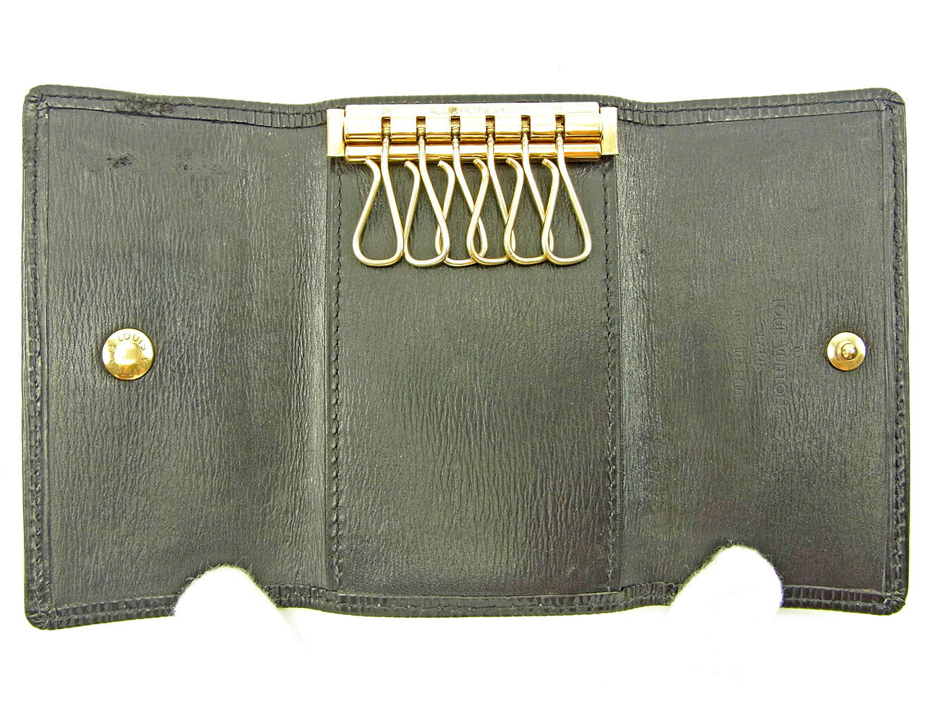 LOUIS VUITTON Key case Key holder M63812 Noir (black) Multicles6