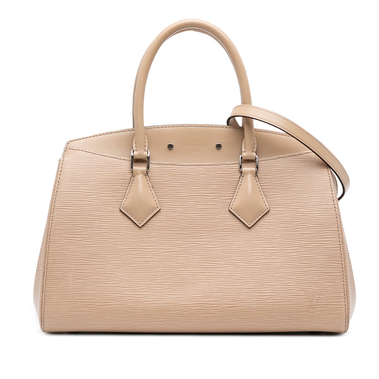 Brown Louis Vuitton Epi Soufflot MM Satchel