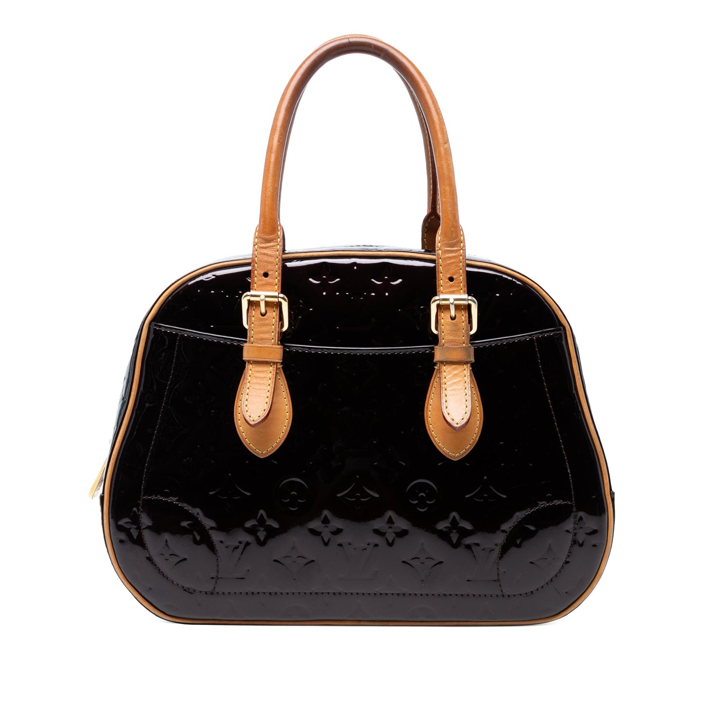 Dark Purple Louis Vuitton Monogram Vernis Summit Drive Handbag