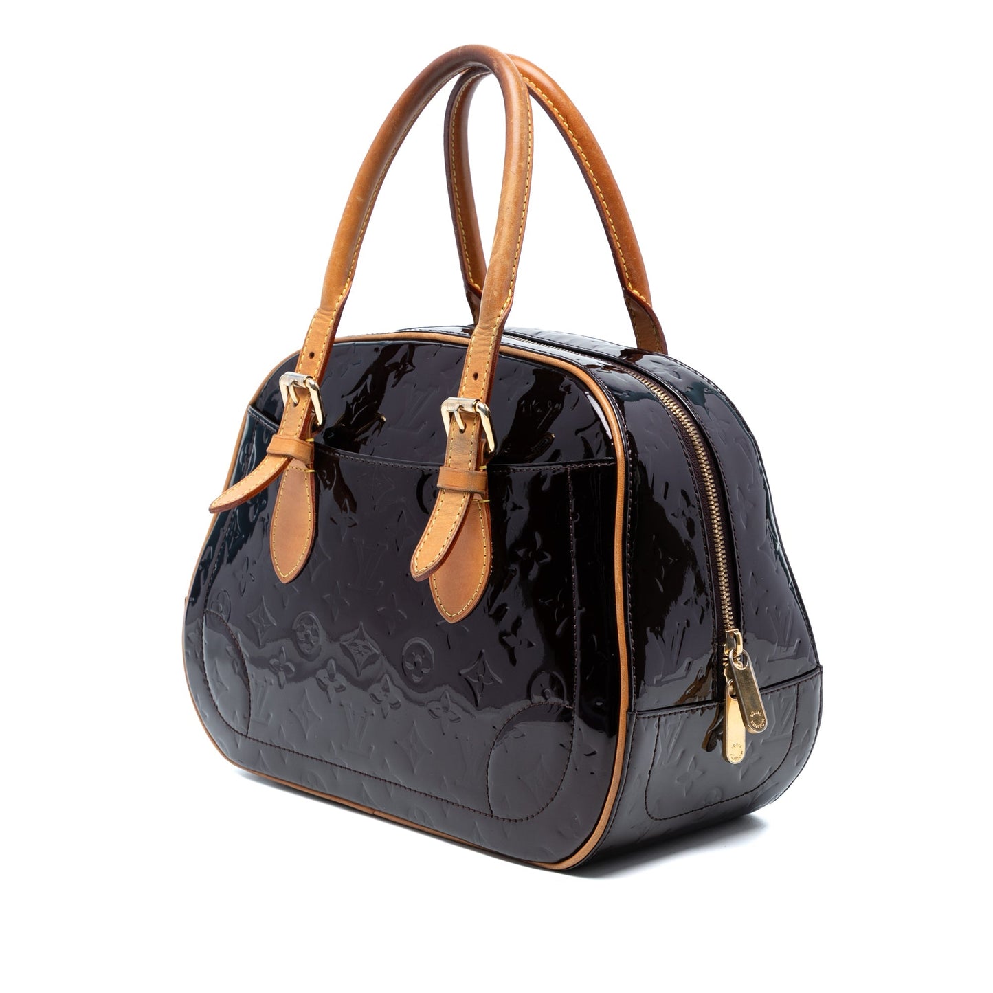 Dark Purple Louis Vuitton Monogram Vernis Summit Drive Handbag