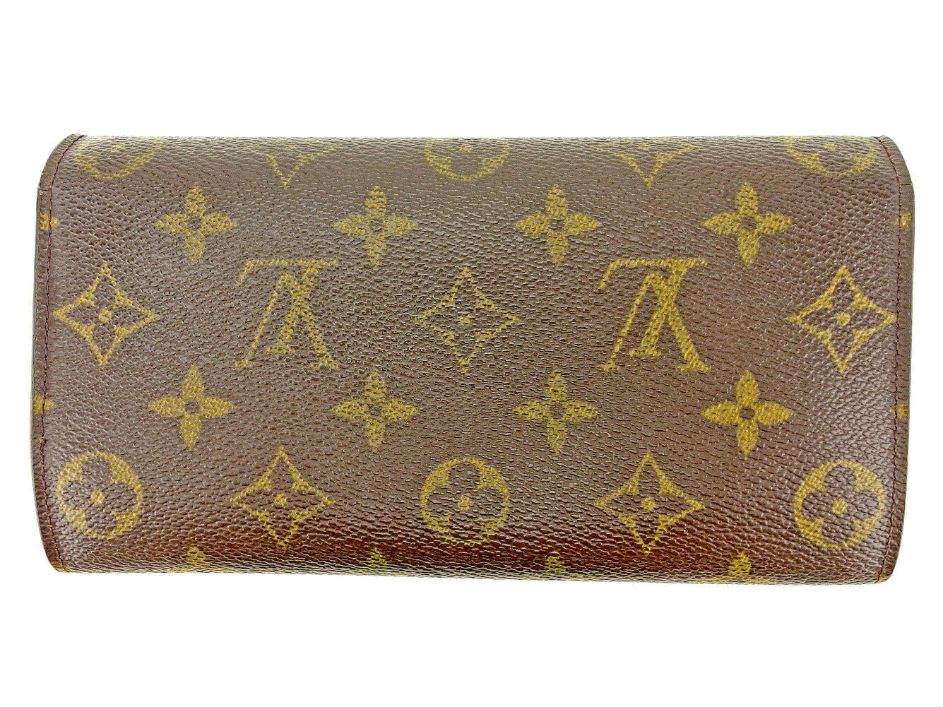 LOUIS VUITTON Long Wallet Purse M61725 Brown Pochette Porto MonÃ©credi