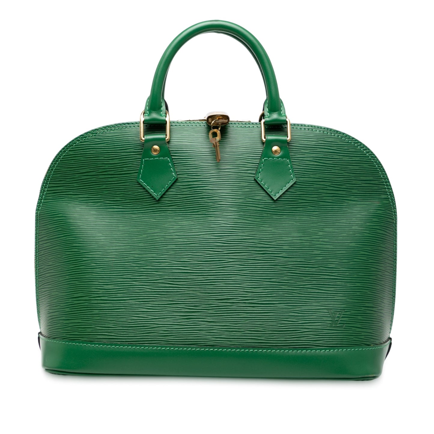 Green Louis Vuitton Epi Alma PM Handbag