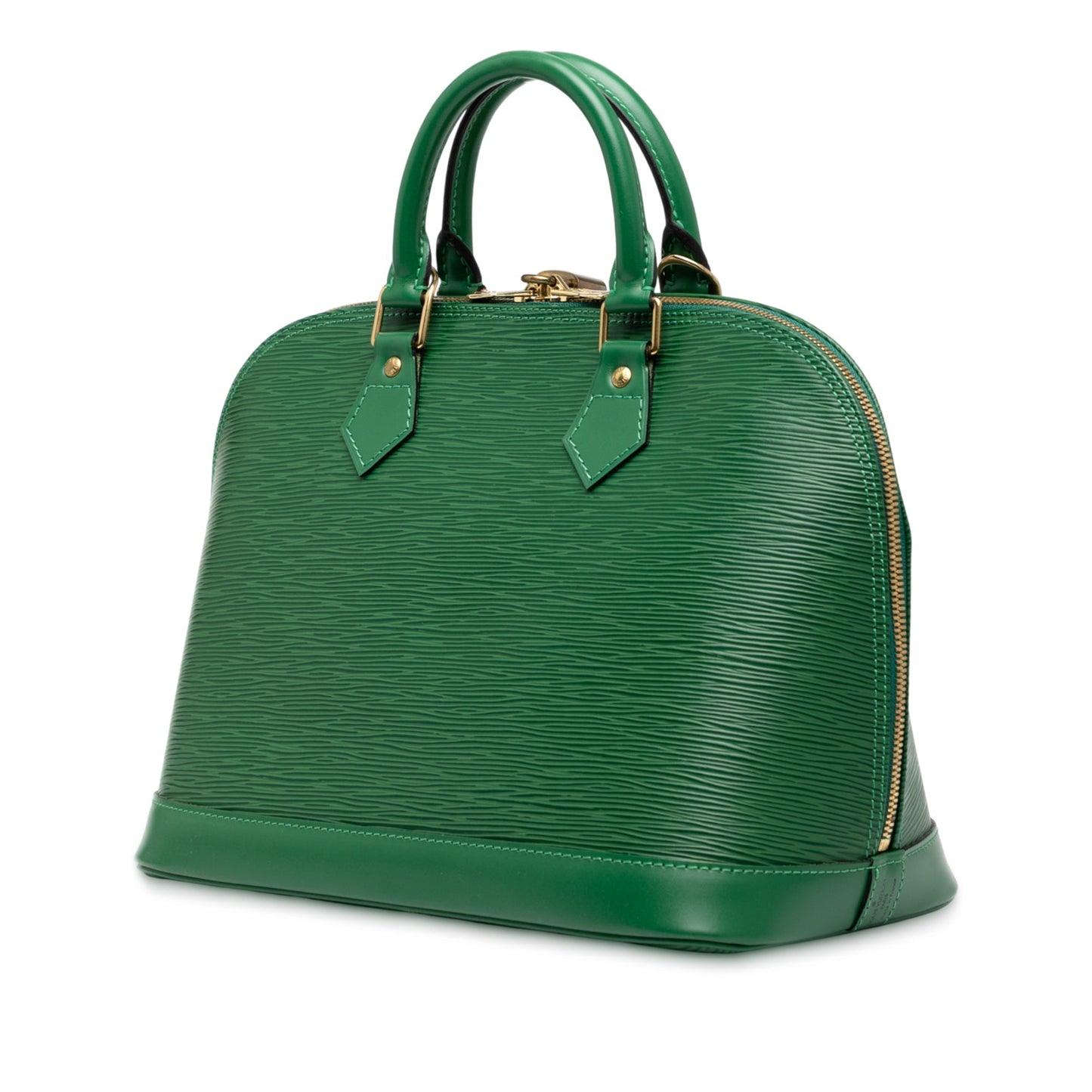 Green Louis Vuitton Epi Alma PM Handbag