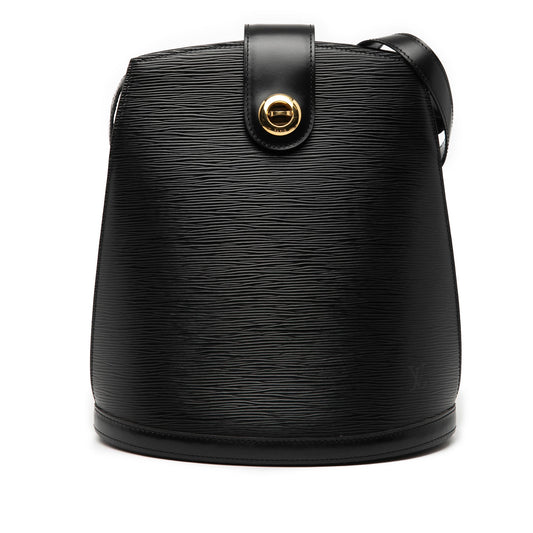 Black Louis Vuitton Epi Cluny Shoulder Bag