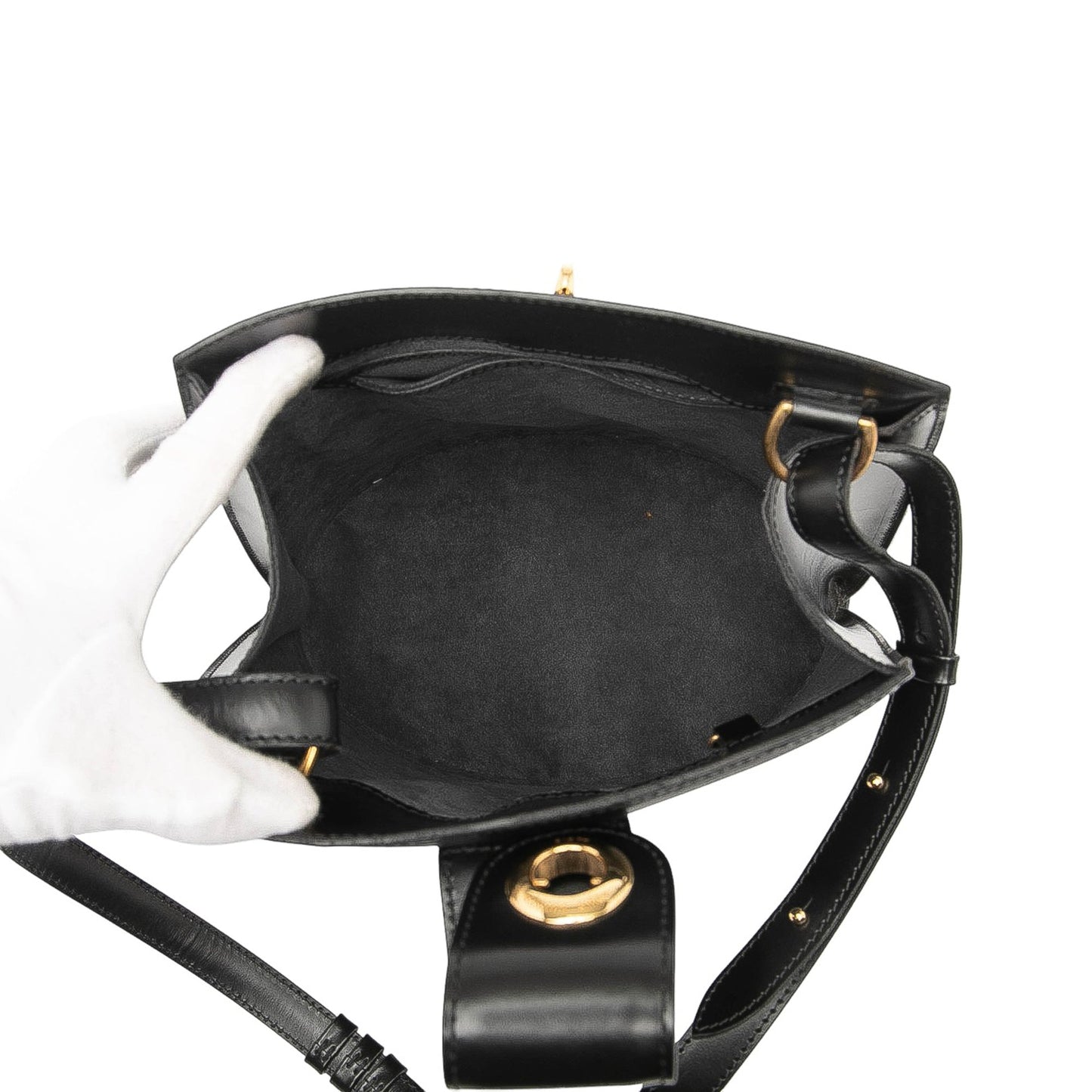Black Louis Vuitton Epi Cluny Shoulder Bag