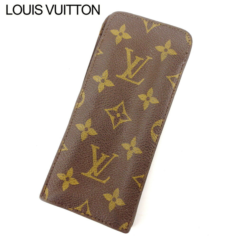 LOUIS VUITTON glasses case M62909 Brown
