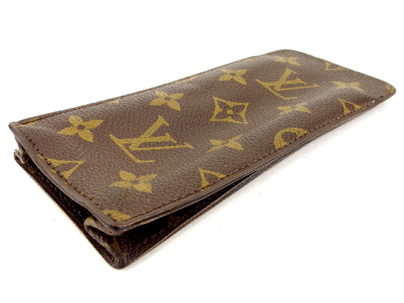 LOUIS VUITTON glasses case M62909 Brown