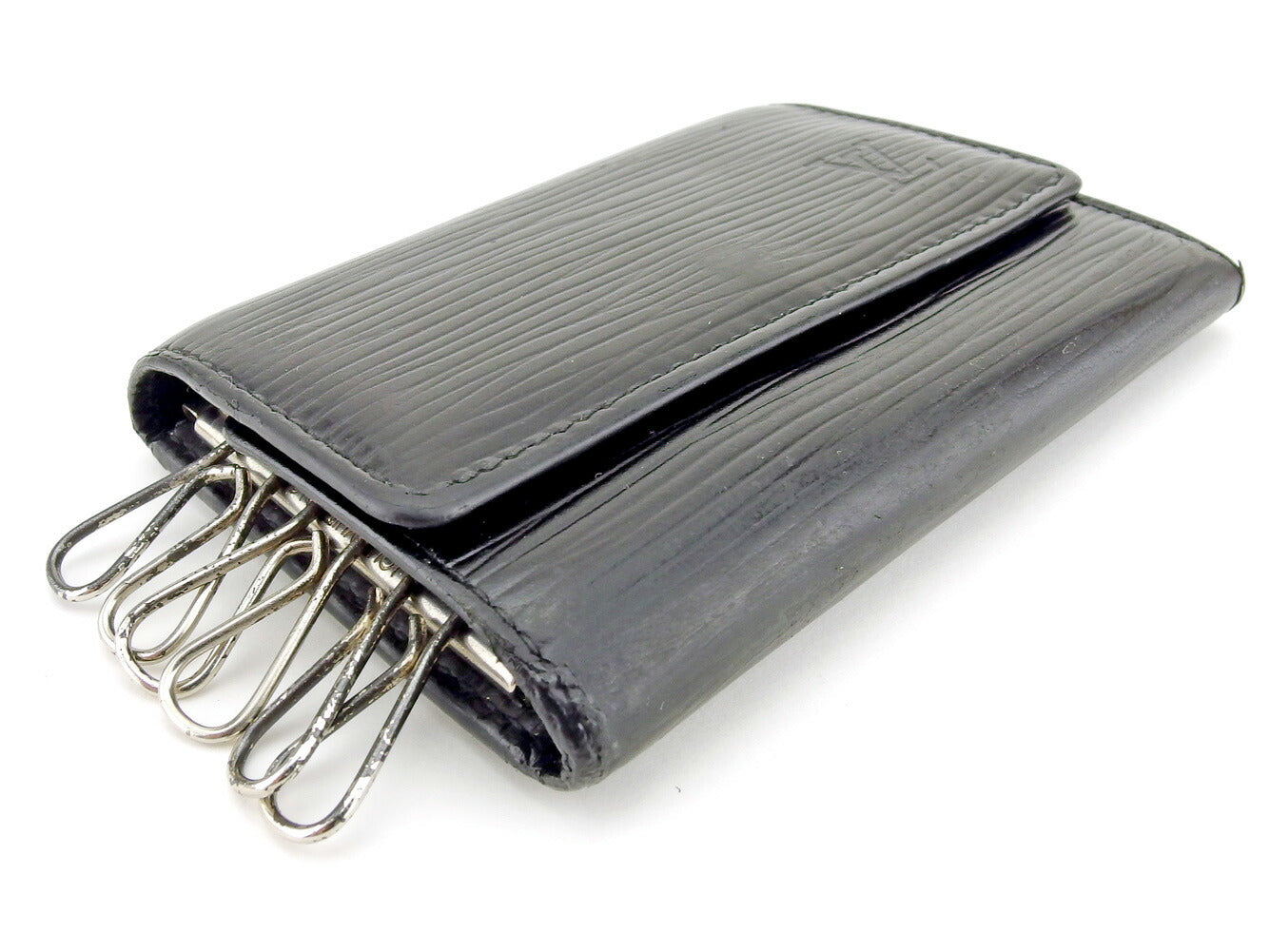 LOUIS VUITTON Key case Key holder M63812 black Multicles6