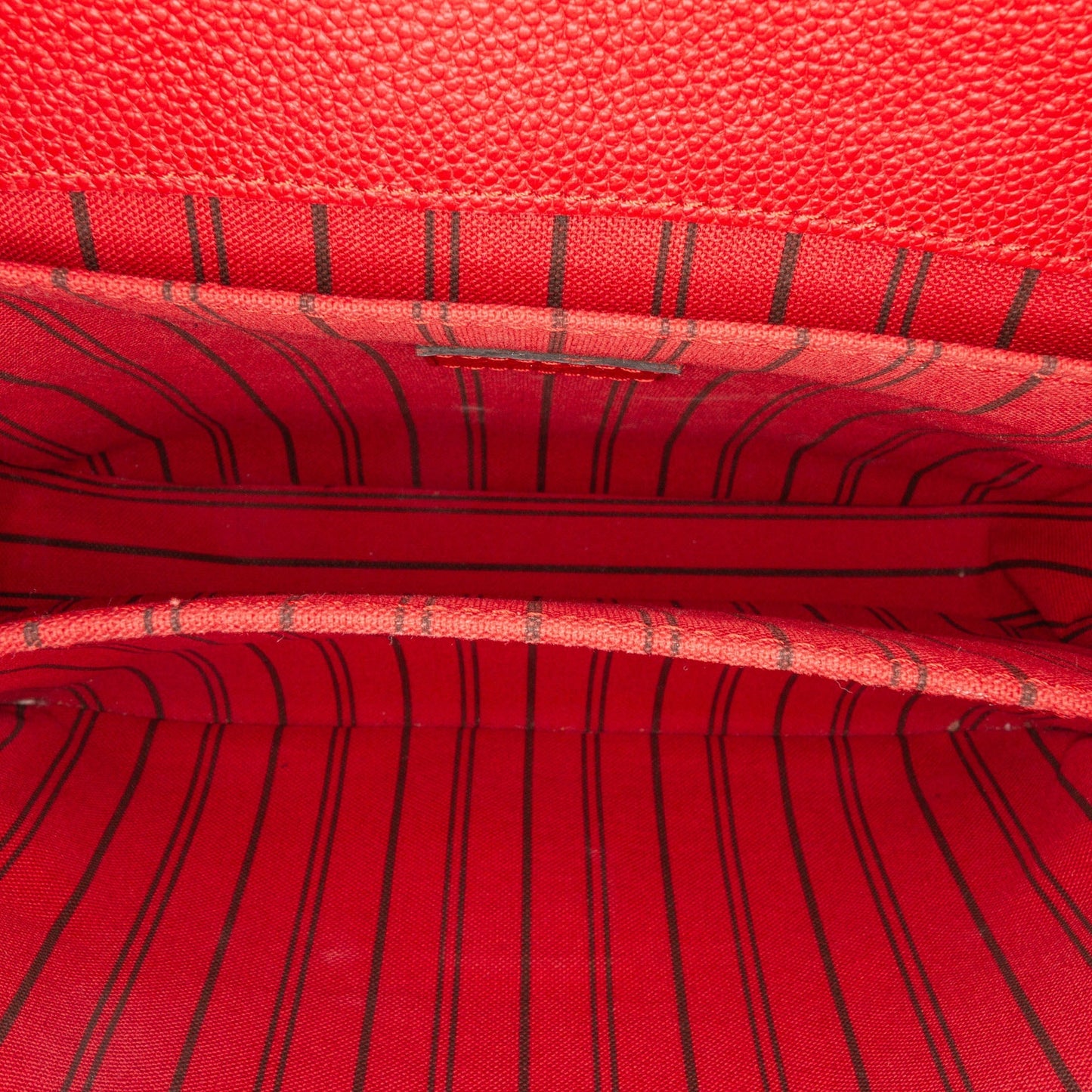 Red Louis Vuitton Monogram Empreinte Pochette Metis Satchel
