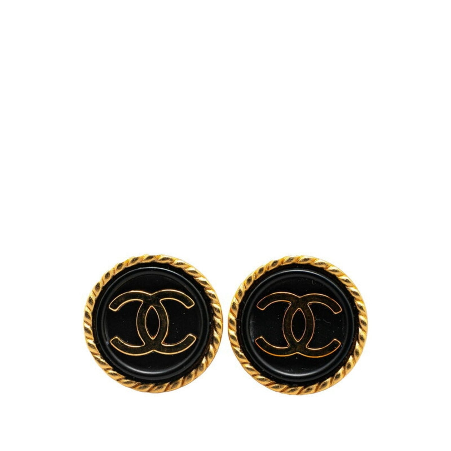 Chanel CC Logo Earrings