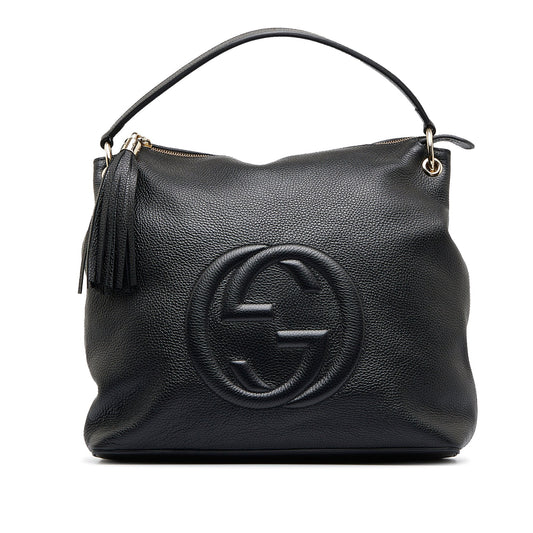 Gucci Soho Black Leather Tote Style 1