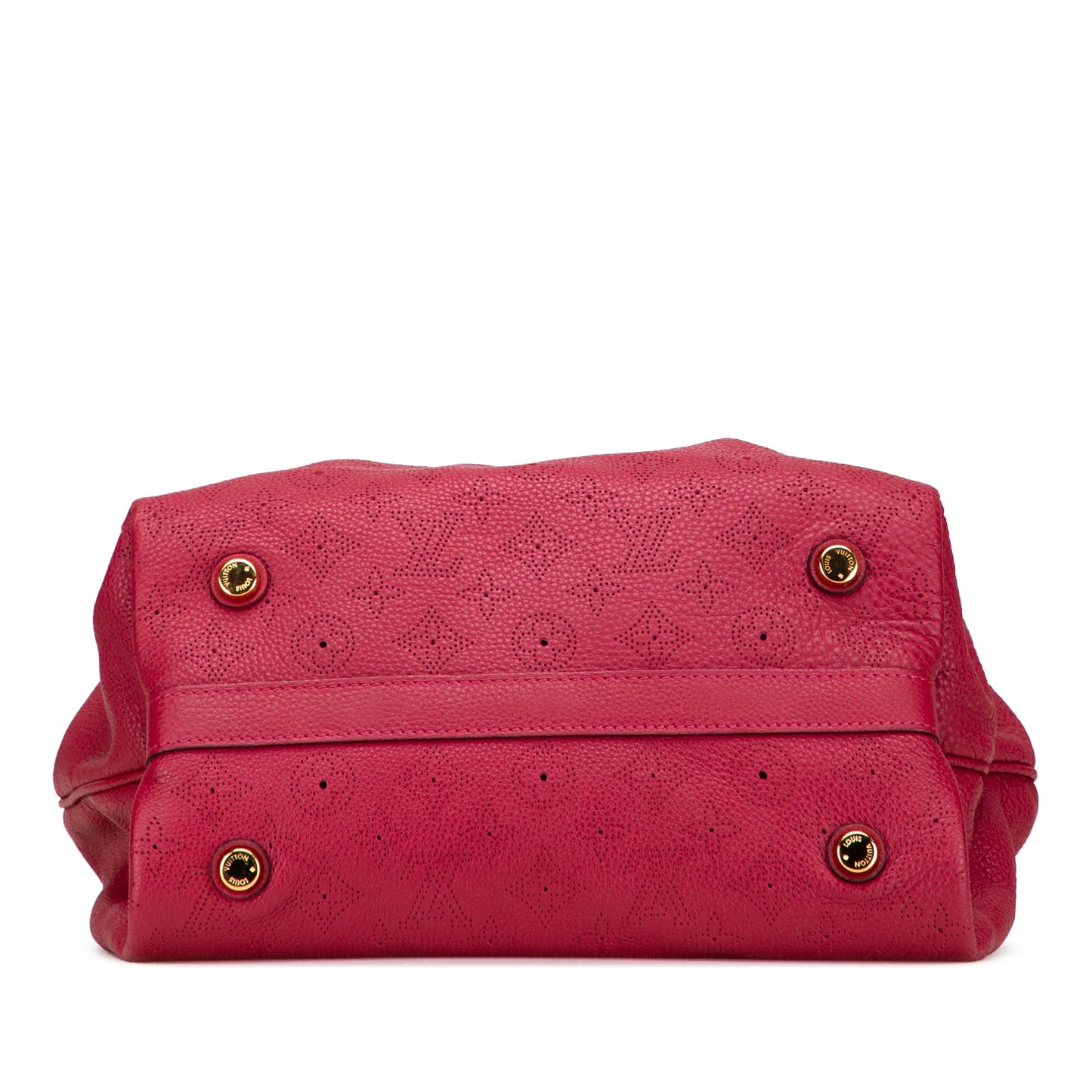 Red Louis Vuitton Monogram Mahina Cirrus PM Handbag