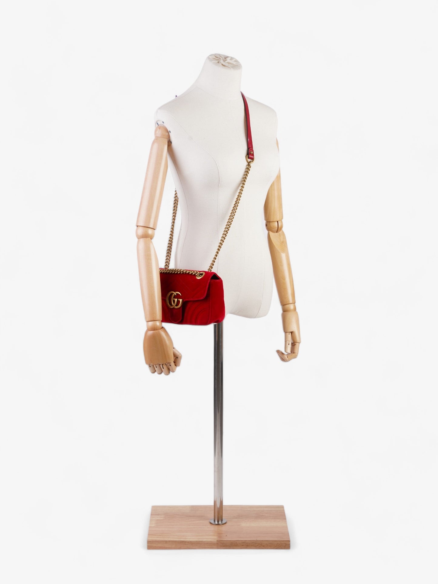 Gucci GG Marmont Red Velvet Mini